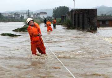 torrential rains trigger floods in china