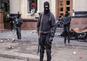 two killed in police raid in eastern ukraine