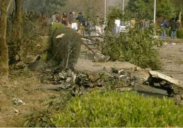 two pak trainer aircraft crash over civilian area