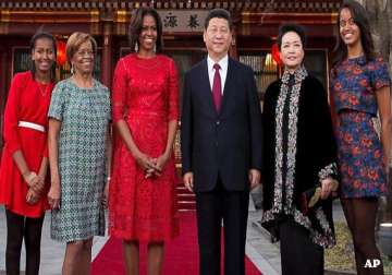 us first lady meets chinese president xi and wife