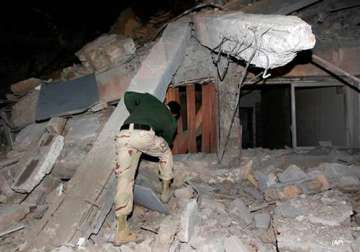 air strikes hit gaddafi s command centre in tripoli