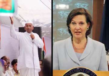 us hopes india will exercise restraint during hazare fast