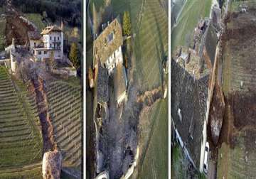 watch boulder nearly wipes out italian farmhouse