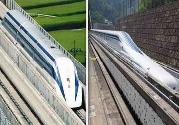 watch in pics world s fastest train lo maglev