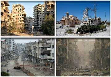 watch in pictures the ruins of war ravaged syria