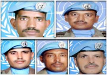 watch the pics of 5 brave indian peacekeepers killed in sudan pm un condemn killing