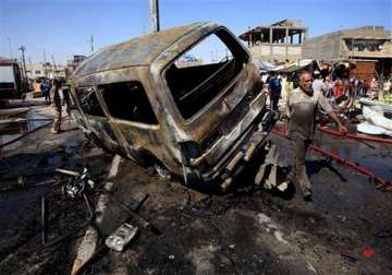 wave of car bombings in iraq kills at least 58