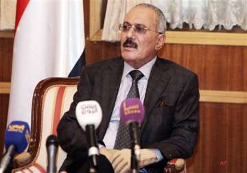 yemen president saleh says farewell leaves sanaa for us