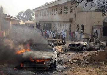 20 killed as suicide car bomber targets catholic church in nigeria