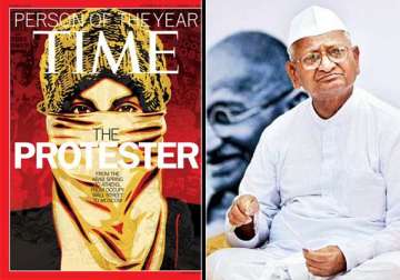 the protester representing hazare arab protesters is the time s 2011 person of the year