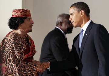 to my dear obama our son says gaddafi