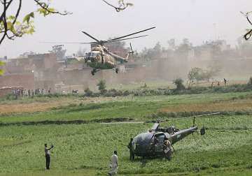 2 top pakistani generals escape rocket attack on chopper