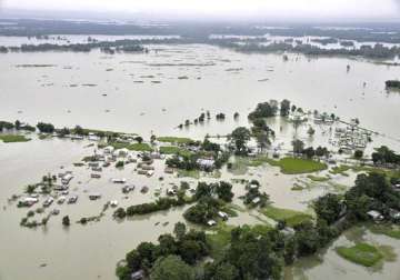 68 000 affected by assam floods one dead