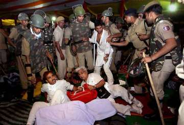action against police involved in ramlila ground crackdown