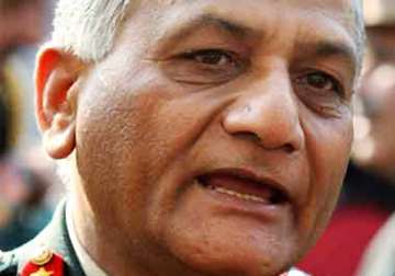 adarsh land belongs to army says general v k singh