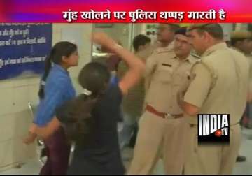 delhi ashamed leaders activists slam delhi acp for slapping girl demand removal of police commissioner