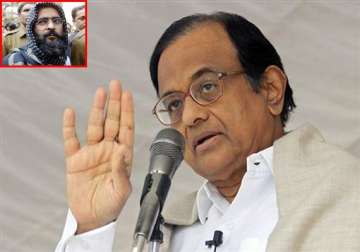 afzal guru s case not yet sent to president chidambaram