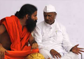 anna and ramdev to fast in delhi on sunday