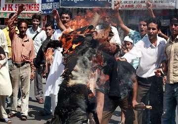 anti us protests in srinagar