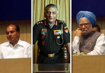 army chief age row antony meets pm defence secretary called back from malaysia