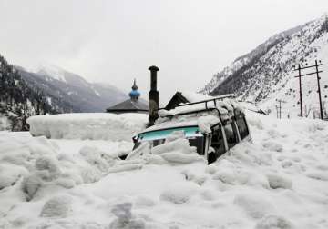 avalanche warning in kashmir valley