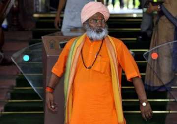 bjp mp sakshi maharaj declared absconder in babri case