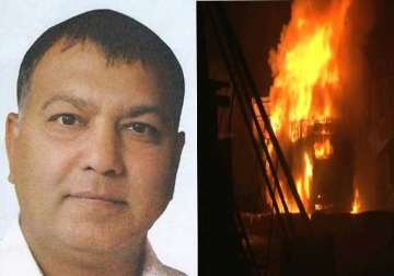 bjp leader shot dead in greater noida mob set ablaze vehicles