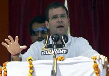 bjp brought khanduri to cover up scams says rahul