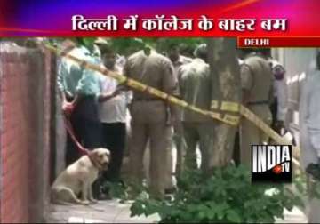 bag with powder batteries triggers scare near delhi gargi college