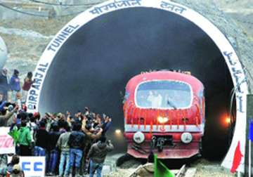 banihal qazigund rail section to be commissioned by may
