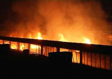 biscuit factory in mumbai gutted in fire rs 50 lakhs worth goods destroyed