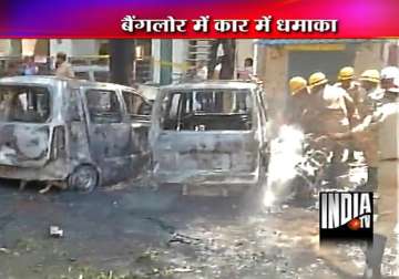 blast outside bjp office in bangalore 16 injured