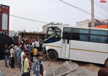 bus mows down school girl in gurgaon