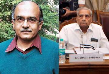 cd involving my father is doctored cut paste job says prashant bhushan