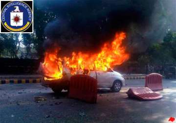 cia shares intelligence info with india on delhi blast