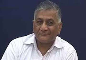 change of government needed to put an end to all problems v k singh