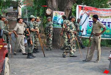 choppers used during heavy polling in maoist hit areas of bengal