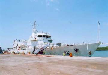 coast guard ship s 30 mm gun goes off west naval command hq damaged