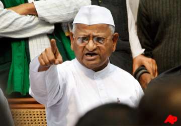 anna plans one day dharna on dec 11 fast unto death from dec 27