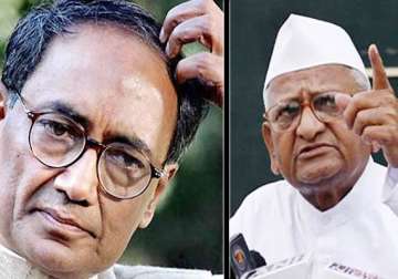 cong unimpressed with digvijay s letter to hazare