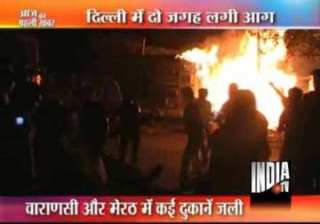 crores worth goods gutted in six fire incidents