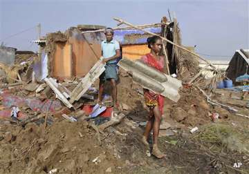 cyclone phailin leaves trail of destruction in odisha s berhampur town