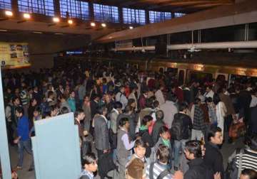 day 2 strike leads to chaos on delhi metro
