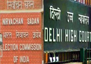 delhi hc notice to poll panel on plea for acceptance of nomination