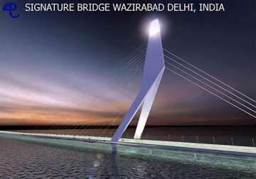 delhi s iconic signature bridge to be ready in 2014