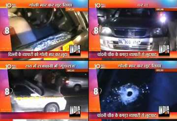 delhi businessman robbed of 1.4 lakh driver shot at