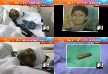 delhi docs extract bullet from kid s skull after 27 hours