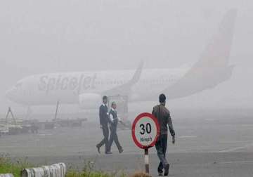 dense fog envelopes igi airport 130 flights affected