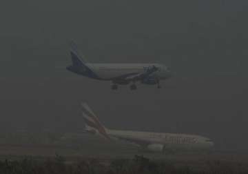 dense fog disrupts flight operations at igi