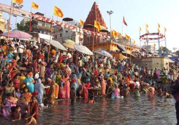 devotees in northern india take holy dip on auspicious day to begin new ventures